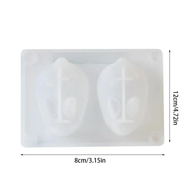 Молд силиконовый Кролики 12 на 8 см белый Киев - изображение 2