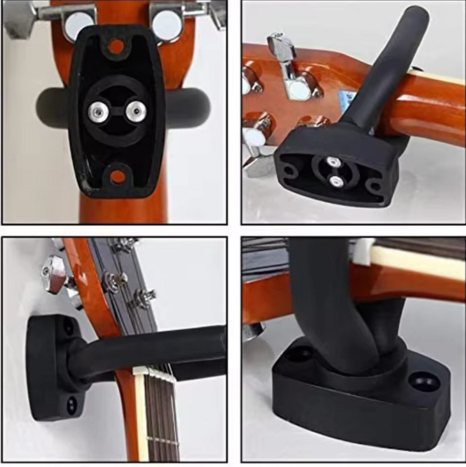 Настенный держатель для гитары 14 на 7 см черный Киев - изображение 9