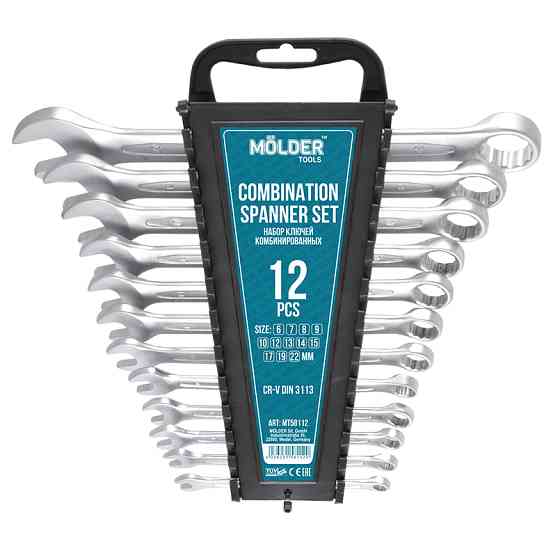 Набір ключів Molder CR-V, 6-22мм, 12шт Львів