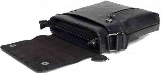 Сумка мессенджер кожаная Черная (Vintage) Киев