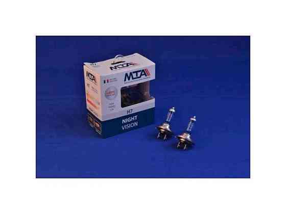 Автомобiльна лампа 12V H7 55W PX26D NIGHT VISION 80% (2шт) ТМ MTA Київ