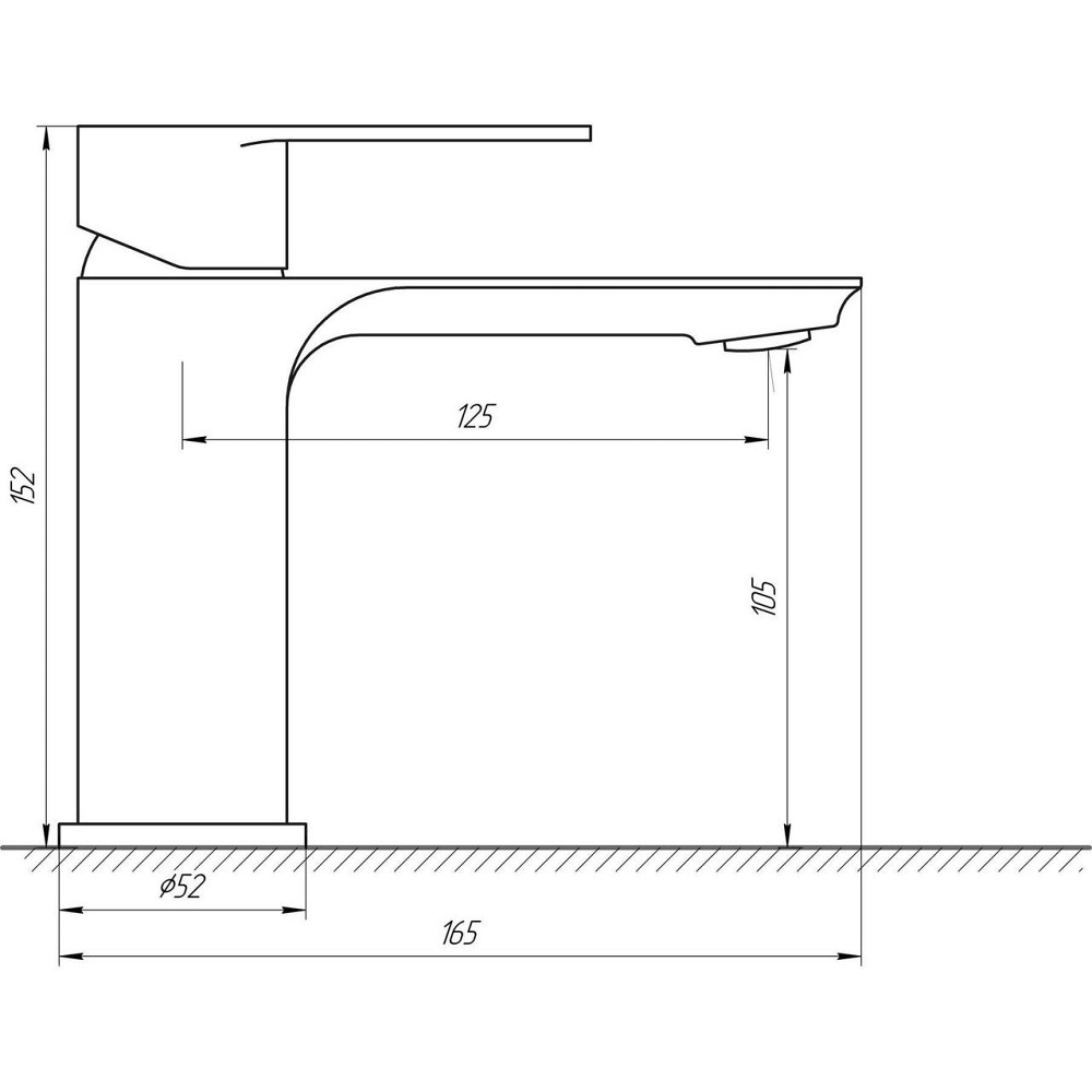 Змішувач для умивальника Globus Lux Ontario GLO-0101 (000018438) Київ - фото 7