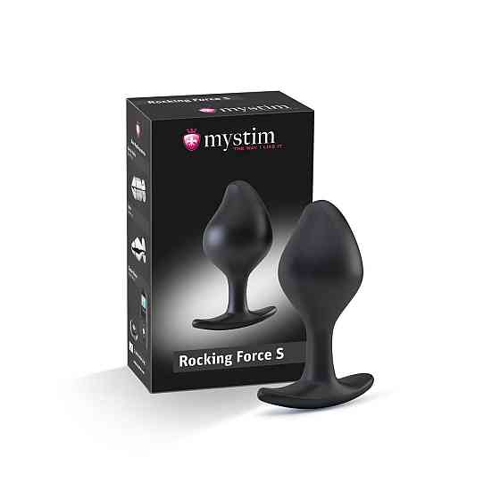 Силиконовая анальная пробка Mystim Rocking Force S для электростимулятора, диаметр 3,7см Sex Aura Киев