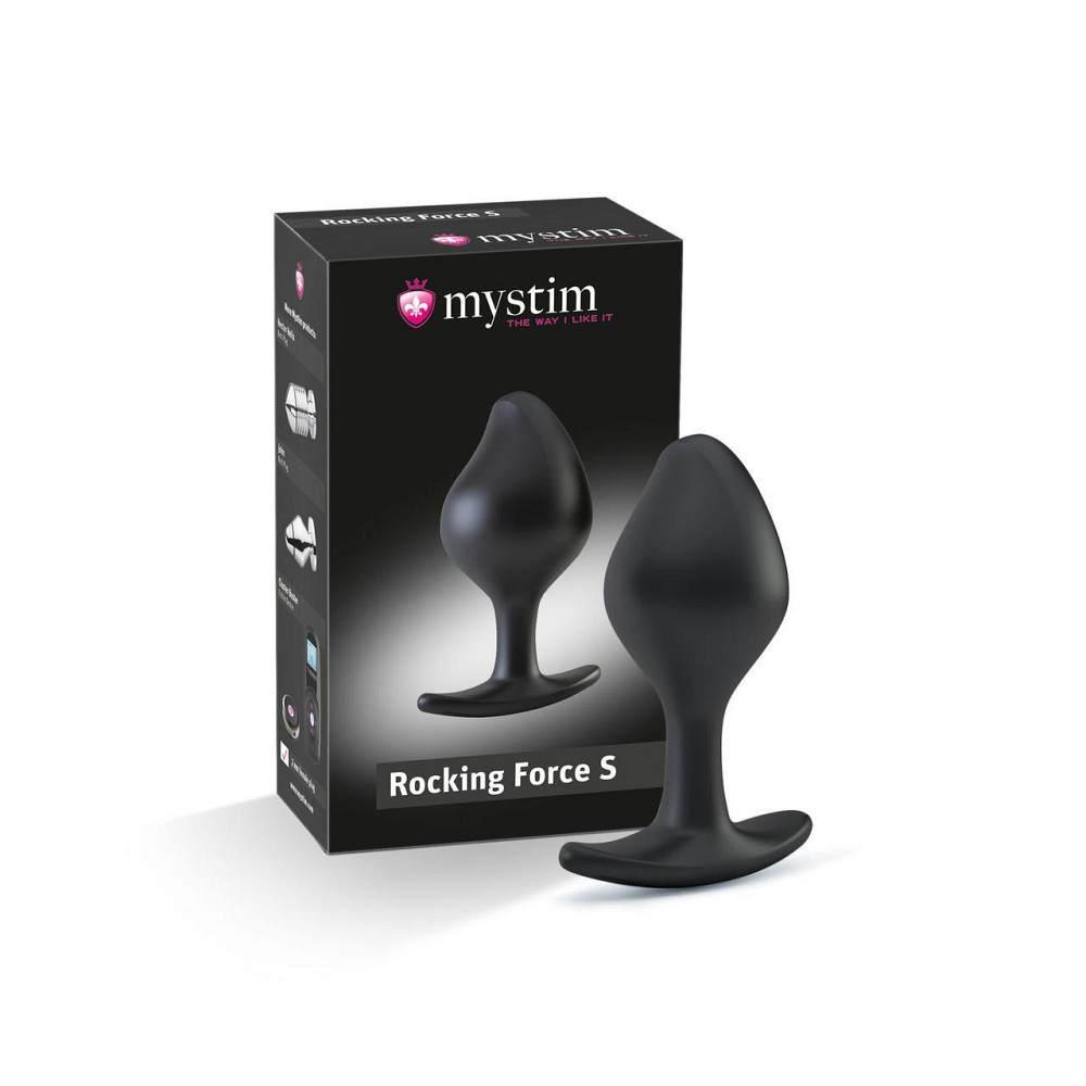 Силіконова анальна пробка Mystim Rocking Force S для електростимулятора, діаметр 3,7 см Sex Aura Київ - фото 6