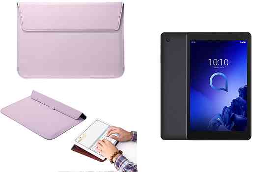 Чохол-конверт VitoCase для Alcatel 3T 10 (2020), з функцією підставки для планшета Фіолетовий Київ