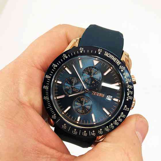 Оригінальний чоловічий наручний годинник гарна якість SKMEI 9253PRGBU, Ексклюзивний MX-157 чоловічий годинник Київ