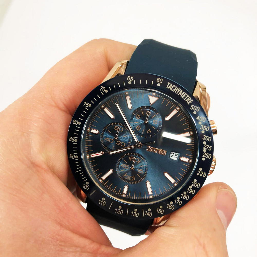 Оригінальний чоловічий наручний годинник гарна якість SKMEI 9253PRGBU, Ексклюзивний MX-157 чоловічий годинник Київ - фото 5