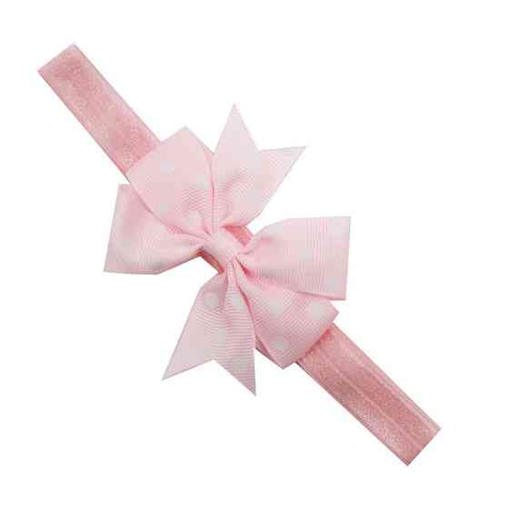 Дитяча пов'язка в горох one size рожевий Київ