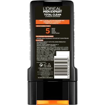 Гель для душа L'Oreal Paris Men Expert Total Clean 5 в 1 300 мл (3600523535989) Винница - изображение 2