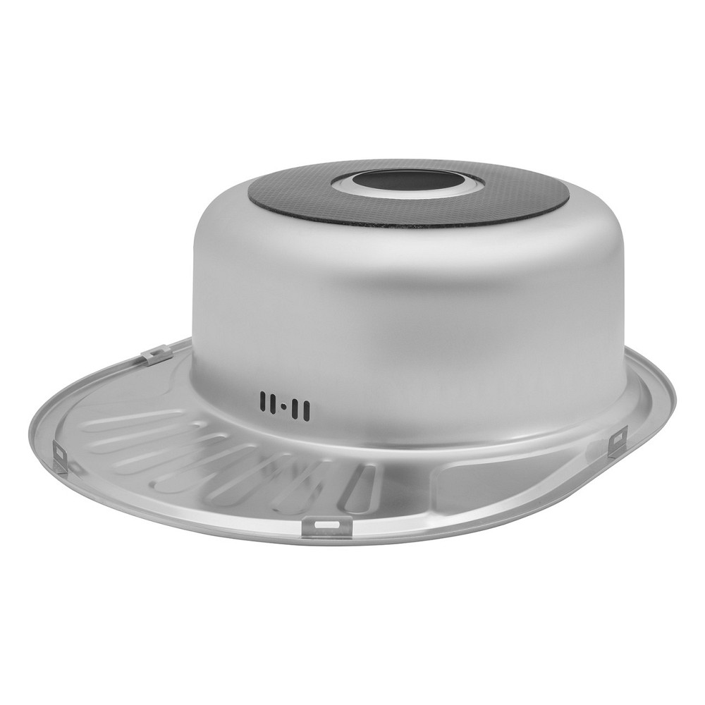 Кухонна мийка з нержавіючої сталі Kroner KRP Satin - 57х45 (0.8 мм) Київ - фото 6