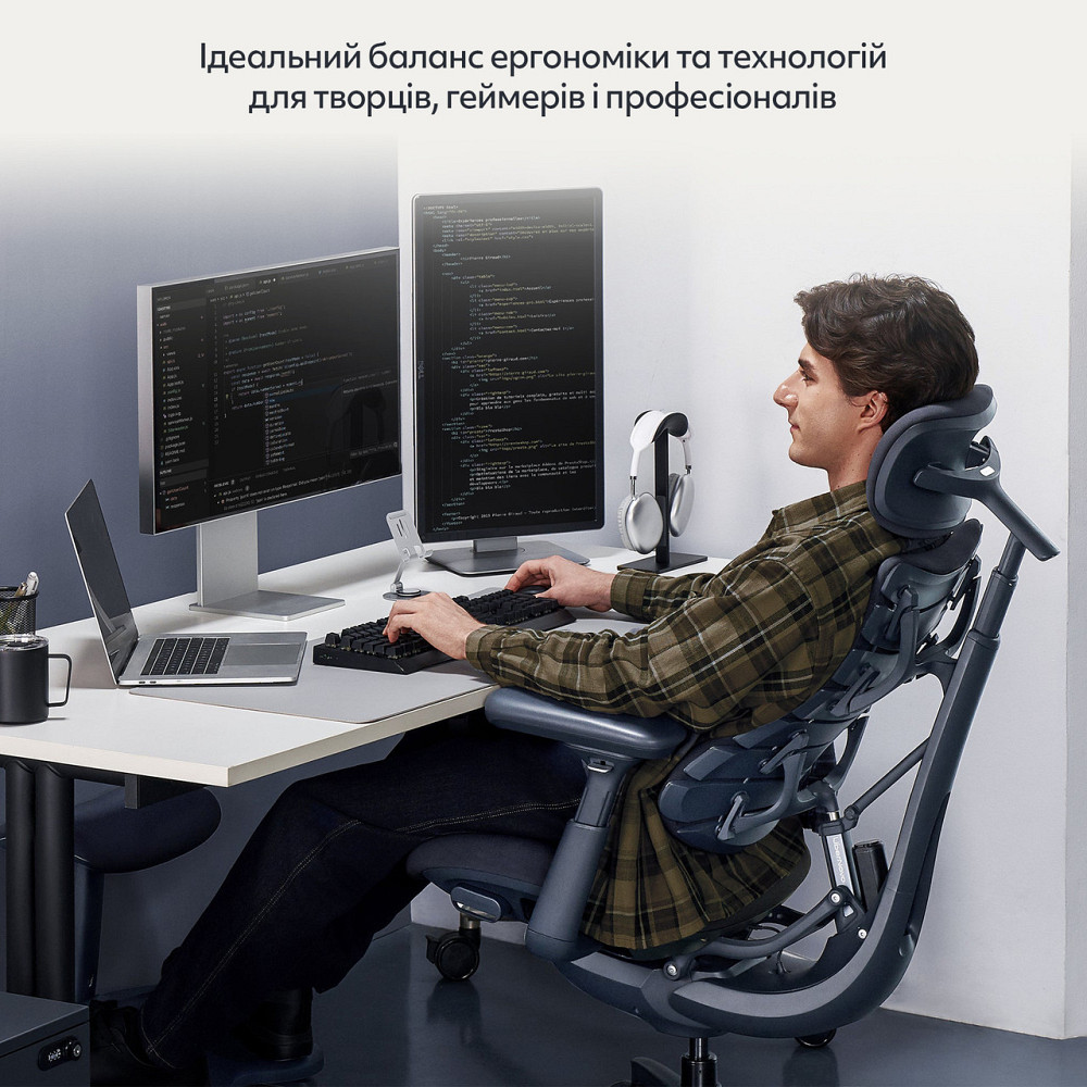 Крісло офісне LiberNovo Omni Midnight Black 48 см (CP-GW-0000015-00-01) ( 17326 ) Харків - фото 16