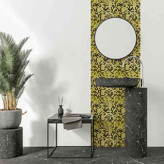 Зеркальная золотая мозаика Киев