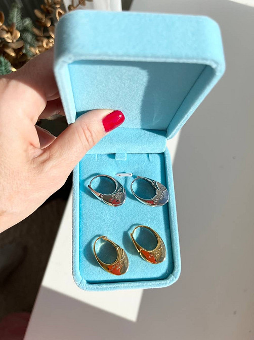 Сережки Saint Laurent у білому золоті Одеса - фото 6
