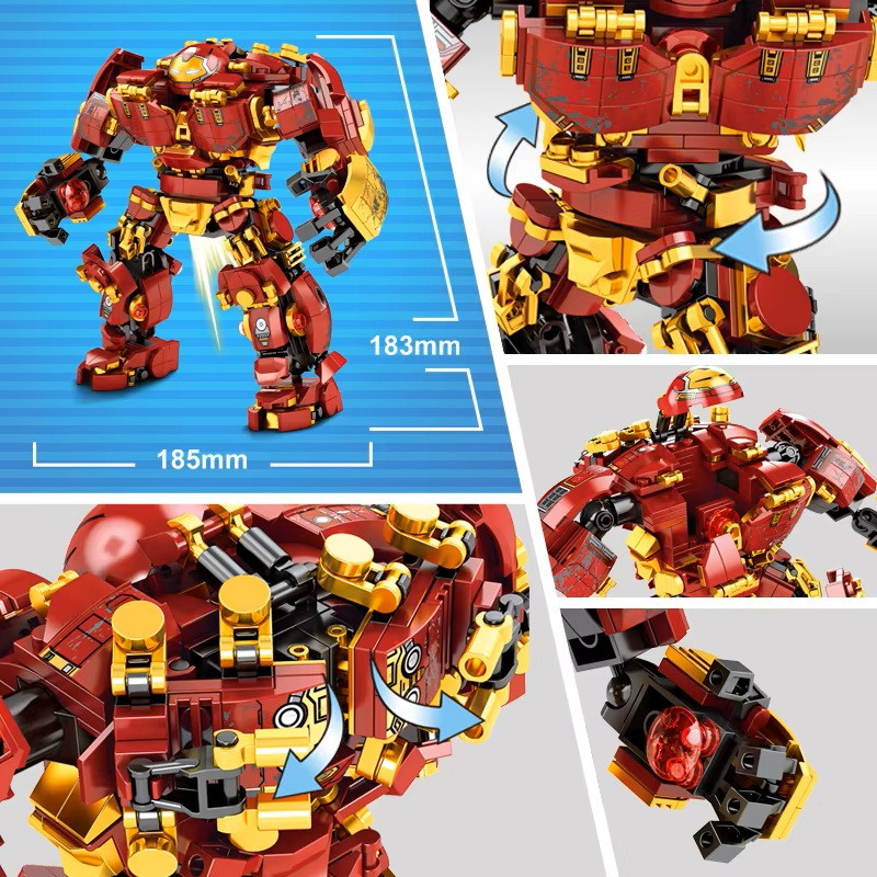 Конструктор Залізна людина Iron Man Hulkbuster (Халкбастер), 650 деталь Київ - фото 2