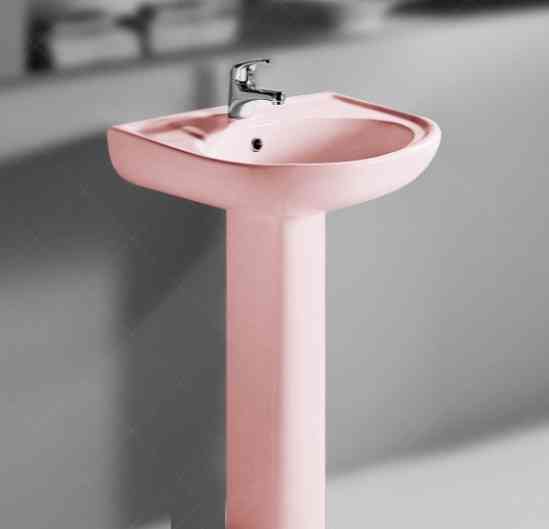 Комплект раковини + ніжка RAK Ceramics Cynthia Wash Basin (57 см) Рожевий Вінниця