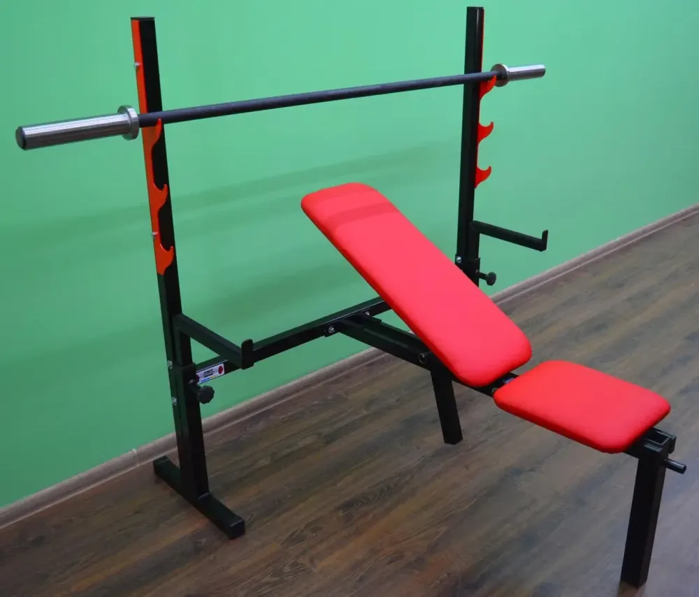Скамья для жима со страховкой Стандарт олимпийский Стойки, скамьи для жима и приседаний регулируемая Киев - изображение 5