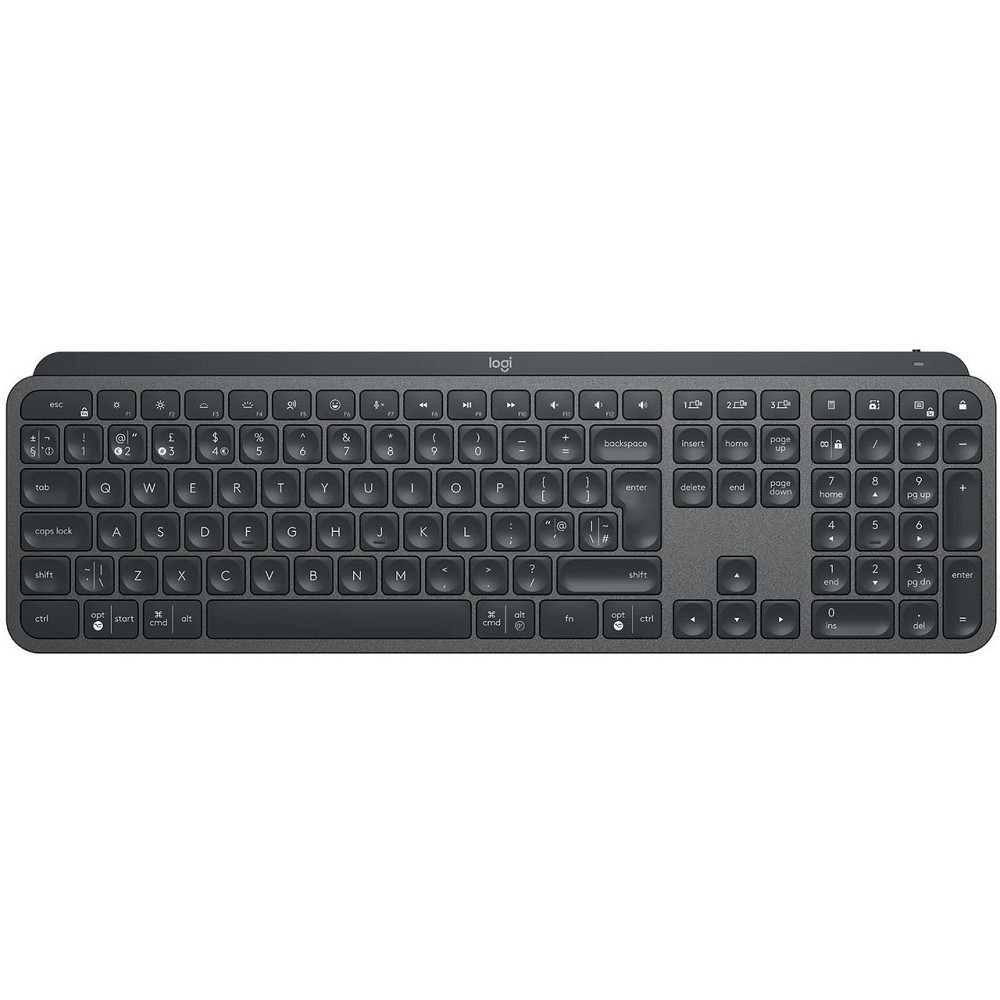 Клавіатура бездротова Logitech MX Keys Advanced for Business Wireless Illuminated UA Graphite Сірий Харків - фото 1