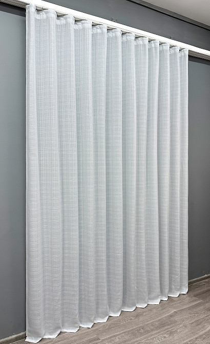 Тюль-штора VR-Textil 1149т Льон Холодний білий 300х270 см (40-903) Київ - фото 3