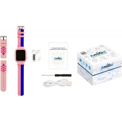 Смарт-годинник Amigo GO004 Splashproof Camera+LED Pink (746404) Вінниця - фото 7