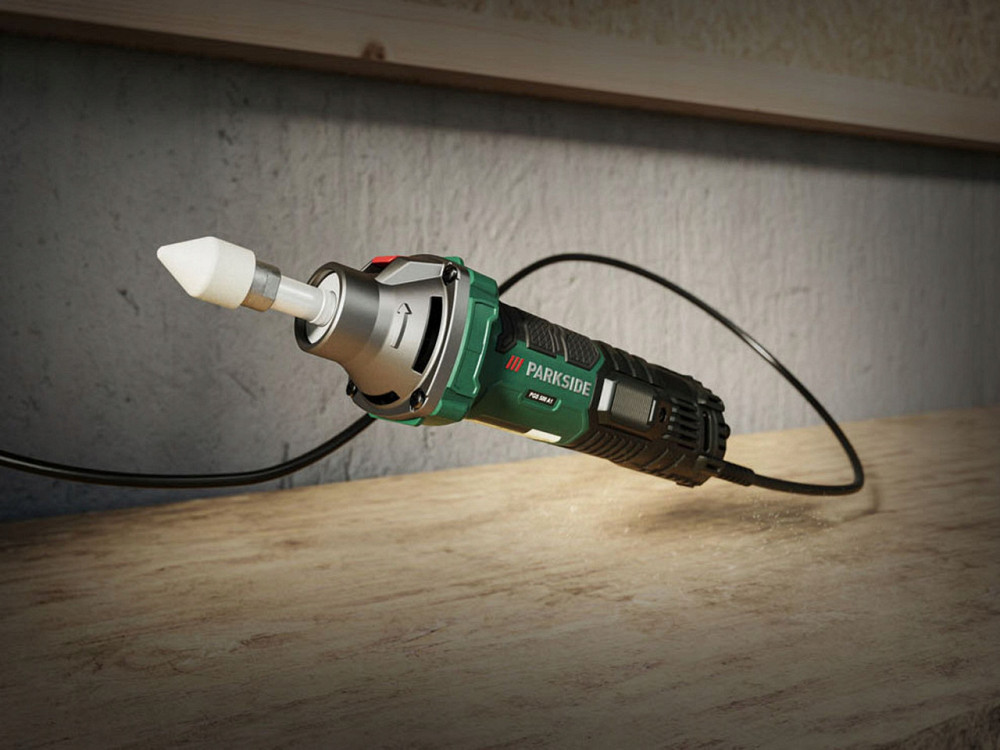 Прямая шлифовальная машина с кейсом Parkside (PGS 500 C2) 500 Вт Нововолынск - изображение 6