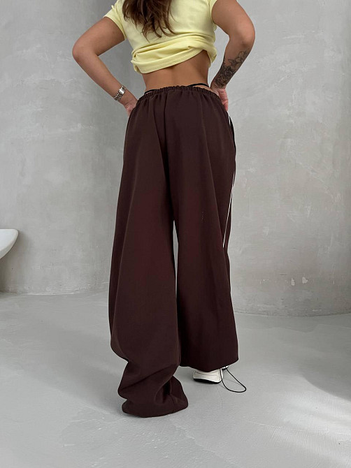 Жіночі стильні оверсайз штани-джогери двонитка Одеса - фото 4