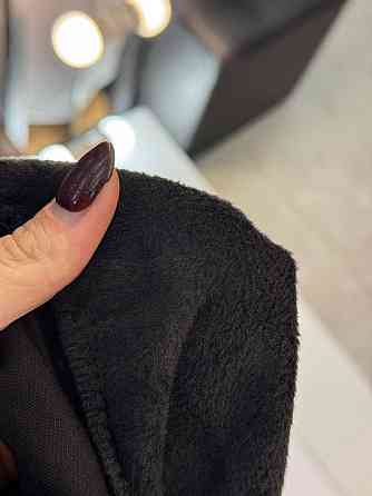 Женское теплое худи с вырезом коттоновый трикотаж на меху Черный, 50/52 Одесса