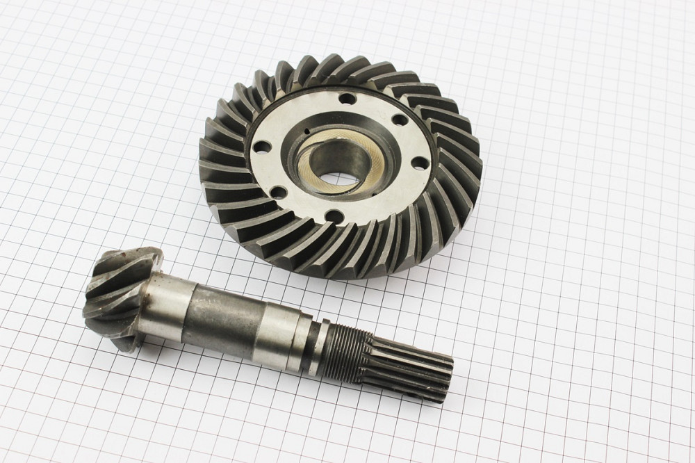 Шестерні конічні переднього моста, ведуча Z-8/15 + ведена Z-30 к-кт Jinma 244 Київ - фото 1