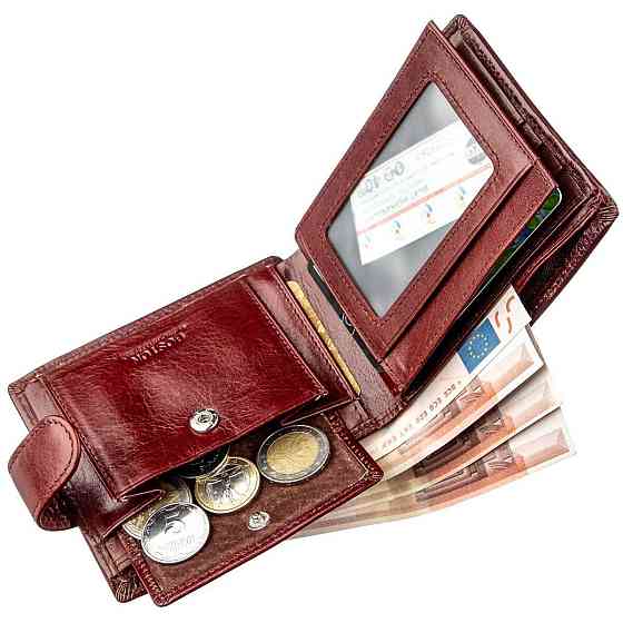 Компактный мужской кошелек Коричневый (Boston) Киев