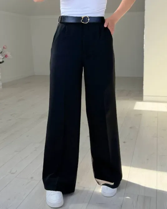 Жіночі класичні штани: чорні кремові рожеві шоколадні Одеса - фото 2