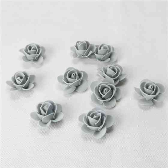 Маленькі квіточки для декору 50 штук 3 см сірий Київ