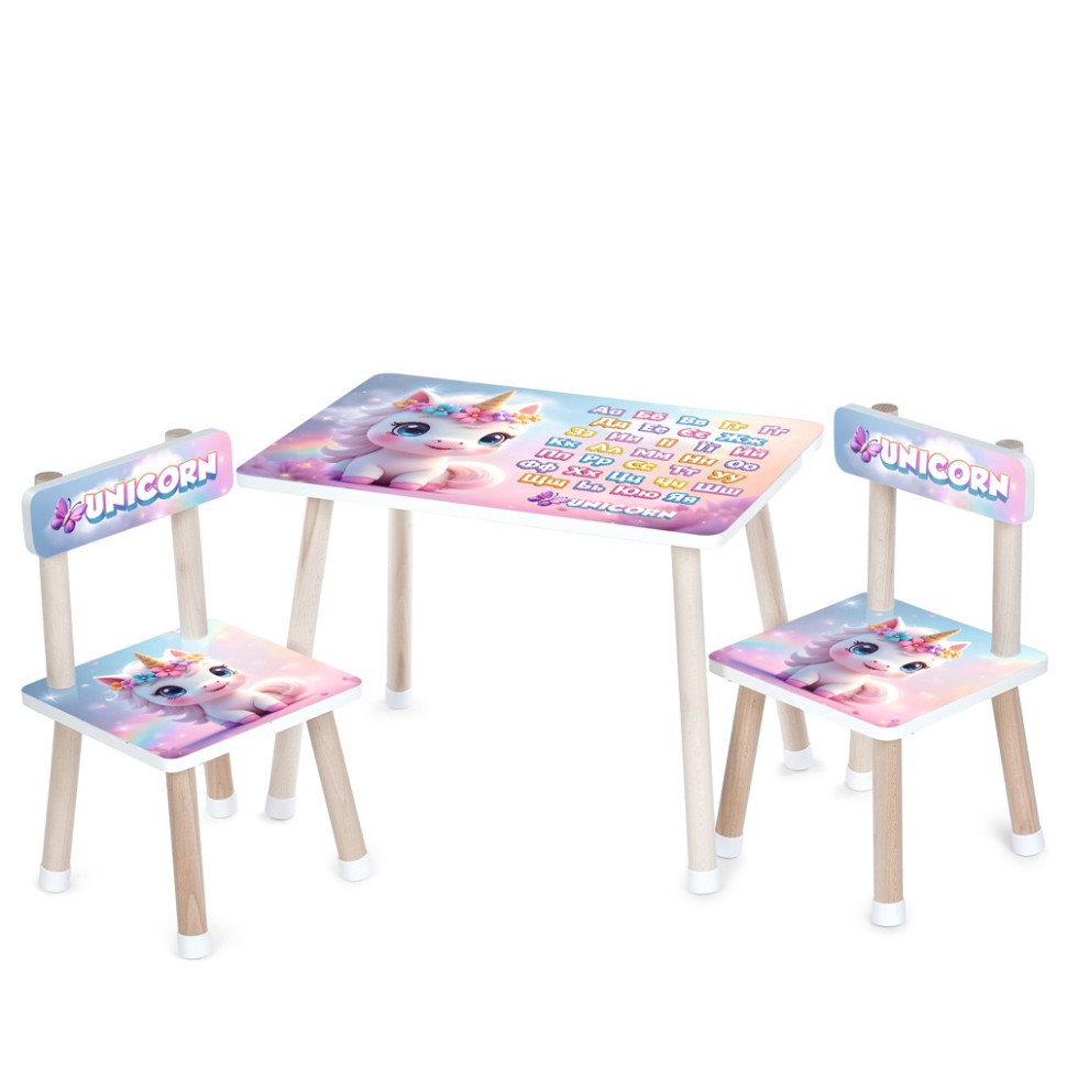 Дитячий столик M 501-25 стільниця 60 х 40 см, 2 стільчики Вінниця - фото 1
