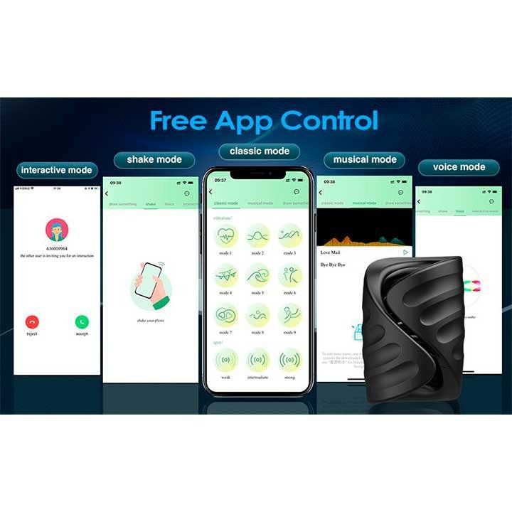 Смарт насадка — мастурбатор на пеніс із вібрацією Love Spouse Вінниця - фото 13