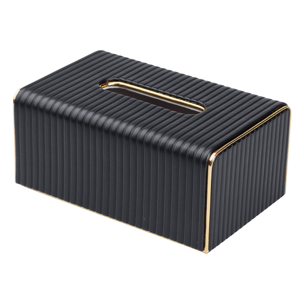 Yiwu Серветниця з еко шкіри 21.5х13х9 см органайзер для кафе і ресторанів Чорний HP-3-203B Коломия - фото 4