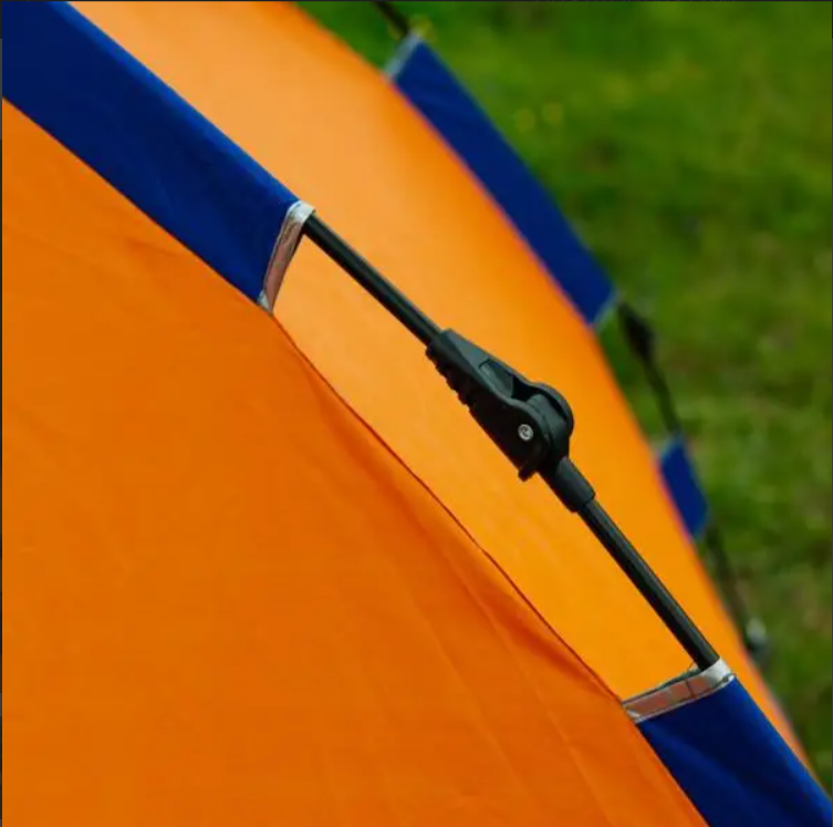 Двухместная туристическая палатка 200×150×110 см, автоматическая, оранжевая, с москитной сеткой Львов - изображение 7