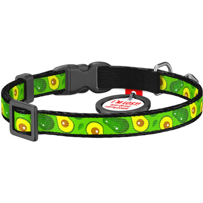 Ошейник для животных WAUDOG Авокадо с QR паспортом XS 20-30 см (5280) Винница - изображение 2