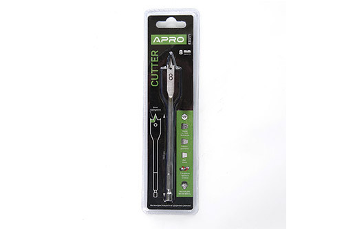 Свердло пір'яне Ø8мм, довжина 150 мм Cutter APRO Рівне - фото 1