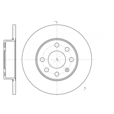 Тормозной диск REMSA 6664.00 Винница - изображение 1