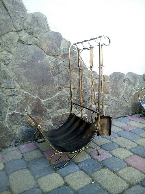 Дровниця кована для каміну велика K-006 Київ - фото 7