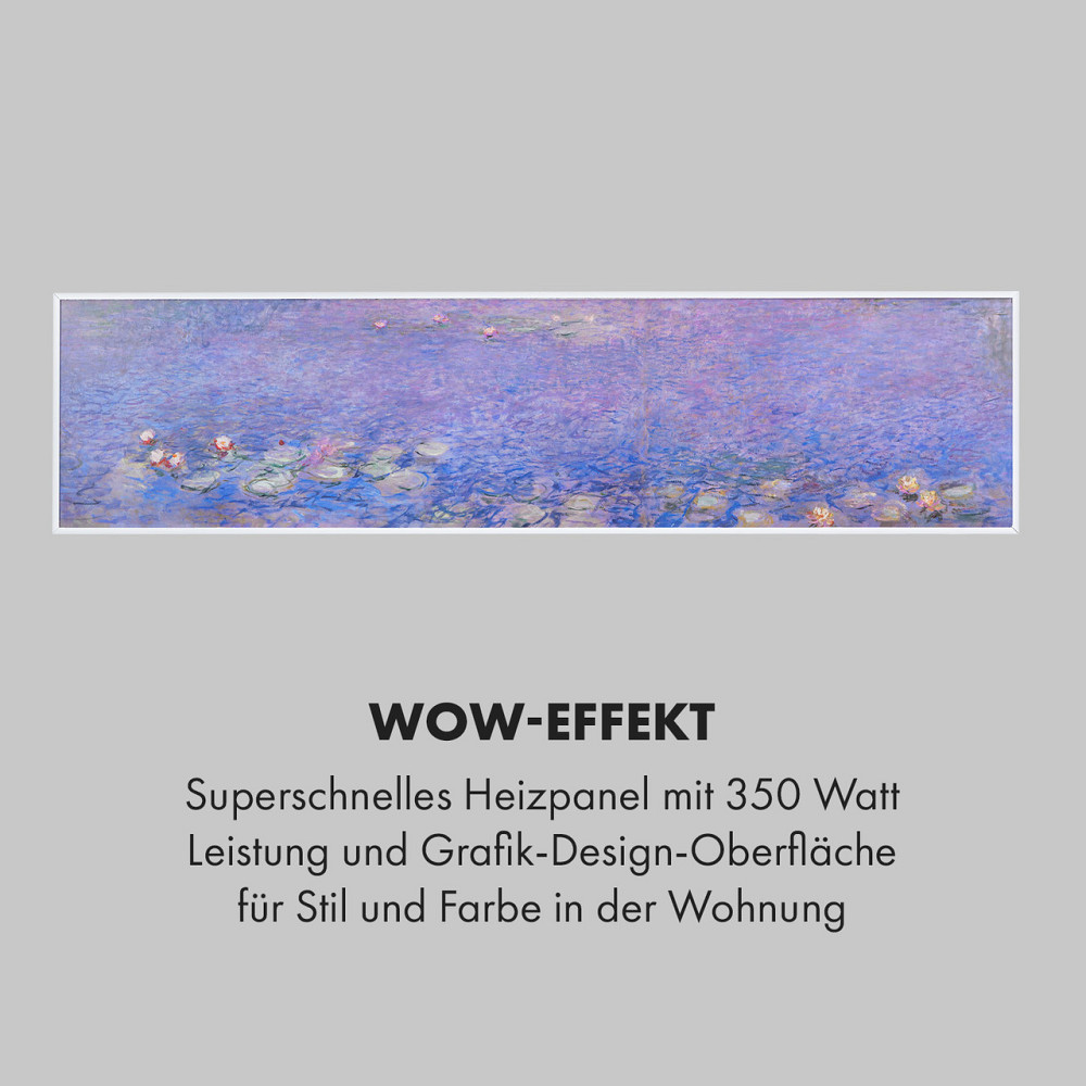 Умный инфракрасный обогреватель Wonderwall Air Art 120x30 см, 350 Вт, настенная установка, управление Ровно - изображение 5