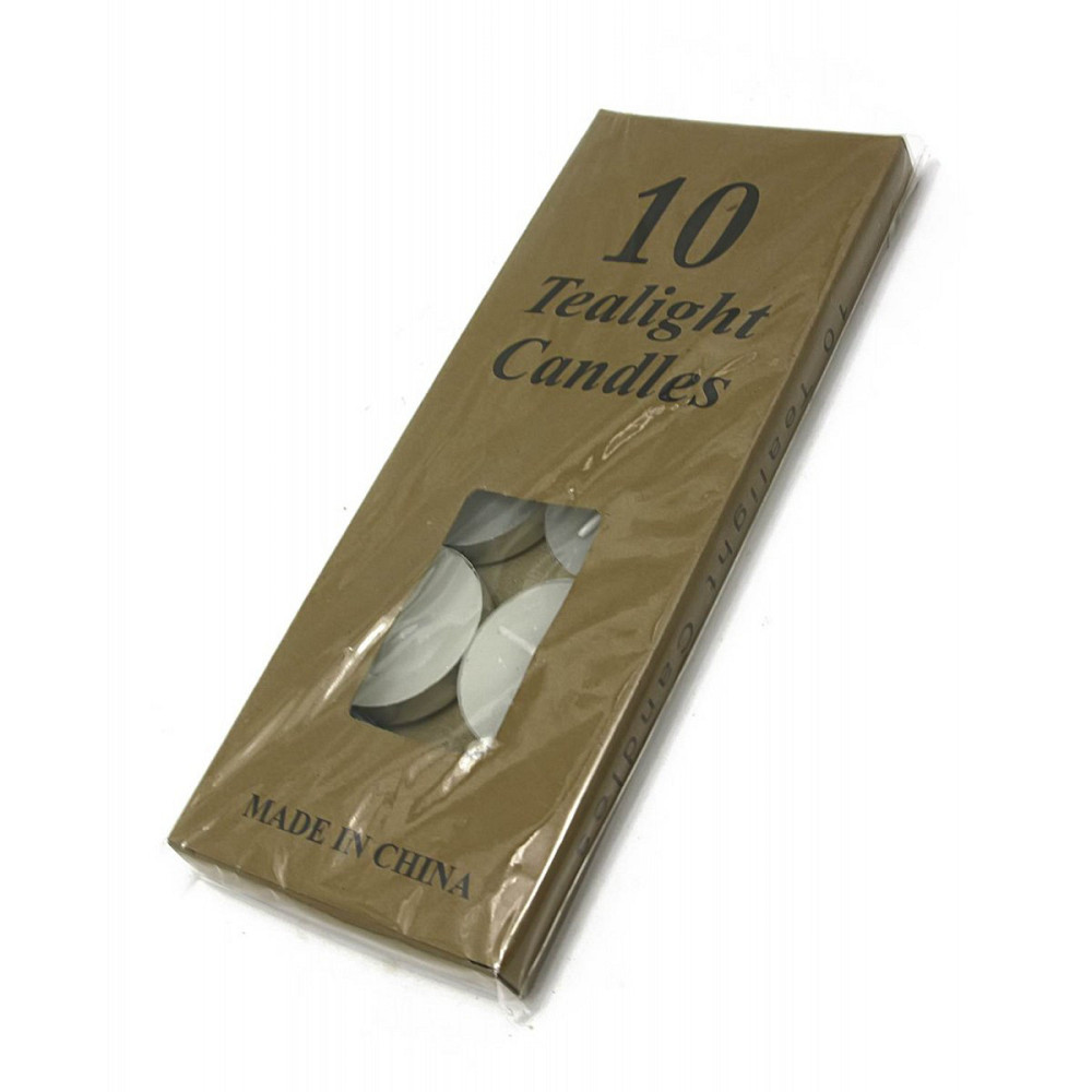 Чайні свічки білий набір 10 шт Київ - фото 1