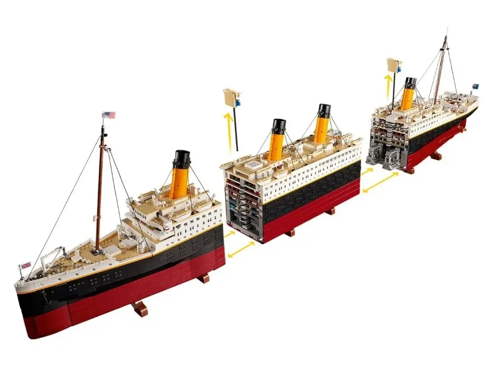 Конструктор Creator Expert Titanic (9090 деталей) — масштабна колекційна модель легендарного корабля Київ - фото 7