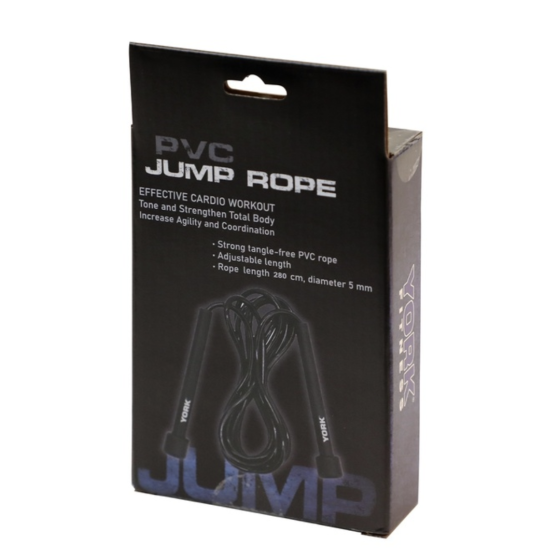 Скакалка York Fitness PVC з пластиковими ручками Київ