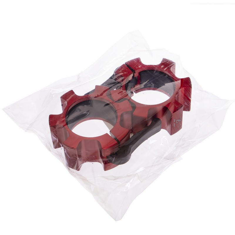 Замки для грифа с фиксатором Zelart-2726 2 шт 51 мм красный Киев - изображение 7