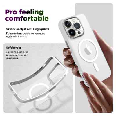 Чохол до мобільного телефона Armorstandart Unit MagSafe Apple iPhone 14 Pro Max Matte Clear Silver (ARM70438) Вінниця