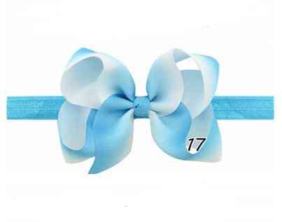 Блакитна повязочка для дітей - окружність 34-50см, розмір банта 11см Київ