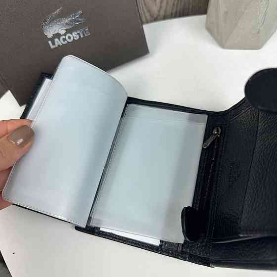 Шкіряний чоловічий гаманець клатч портмоне Lacoste люкс якість стиль Лакоста ( 27875 ) Харків