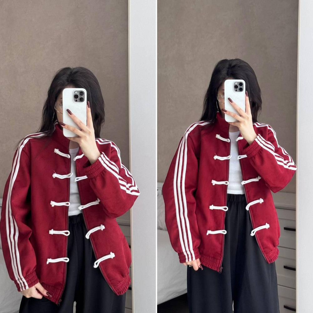 Унісекс оверсайз стильний бомбер із замші турецький замш Бордо Одеса - фото 3