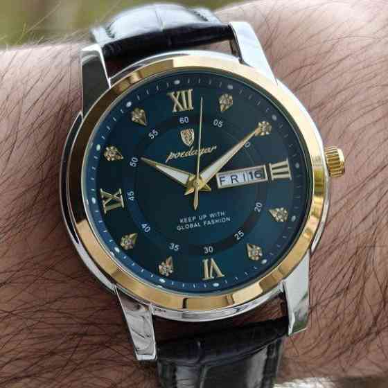 Годинник чоловічий наручний Poedagar Unique Men Leather Deluxe (2 ремінці) Київ