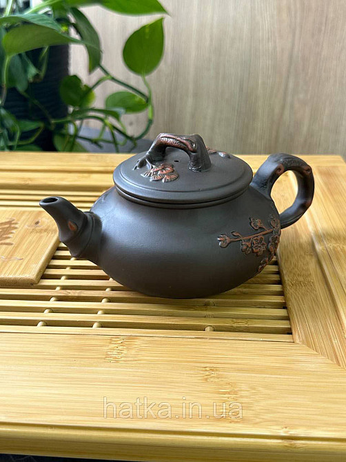 Чайник заварювальний ісинська глина 450 мл "Червоний листя" подарункова коробка Т2509 Київ - фото 1