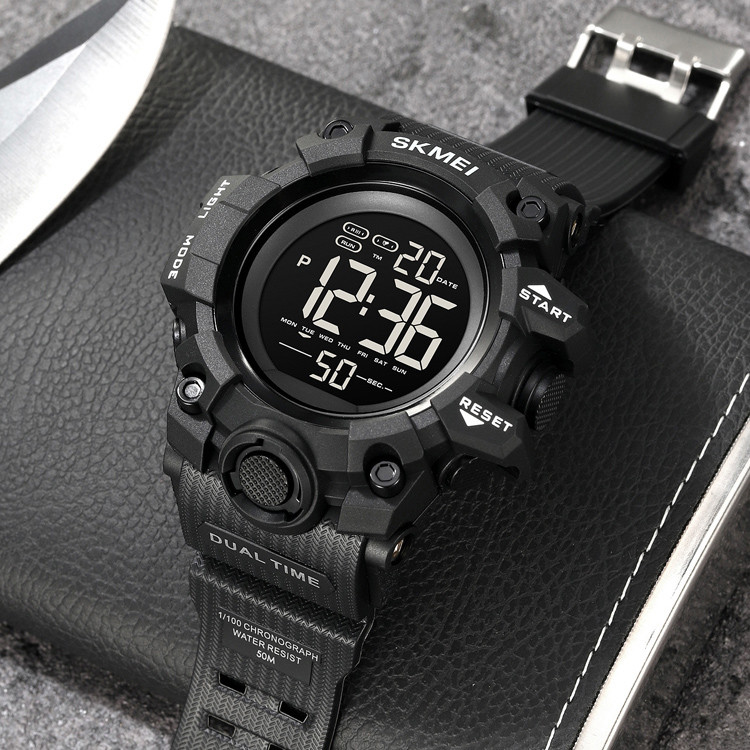 Тактические часы для зсу SKMEI 2140BK, Специальные часы для армии Армейский наручные с таймером AH-28 Ивано-Франковск - изображение 3